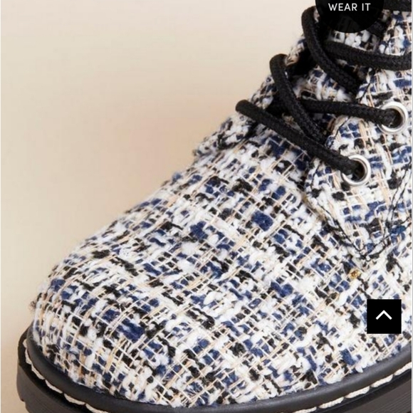 NWT Torrid Boucle Combat Boots - Picture 6 of 16
